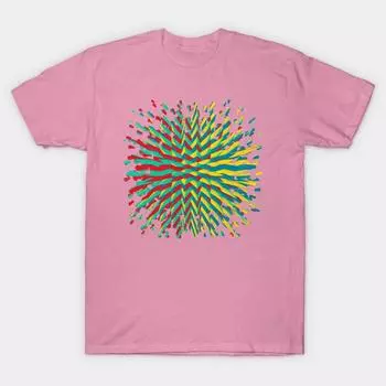 T Shirt Women Spiked Drinks Harajuku Print Kawaii Tshirt Summer Short Sleeve Female T-Shirt Top Tee S розовый