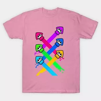 T Shirt Women Splattack Harajuku Print Kawaii Tshirt Summer Short Sleeve Female T-Shirt Top Tee S