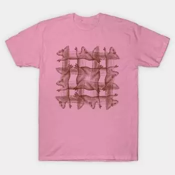 T Shirt Women Squirrel Pattern Harajuku Print Kawaii Tshirt Summer Short Sleeve Female T-Shirt Top Tee S