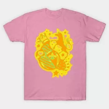 T Shirt Women Star_Platinum Harajuku Print Kawaii Tshirt Summer Short Sleeve Female T-Shirt Top Tee S