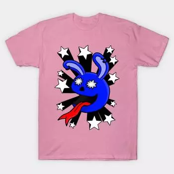 T Shirt Women Starstruck Rabbit Harajuku Print Kawaii Tshirt Summer Short Sleeve Female T-Shirt Top Tee S розовый