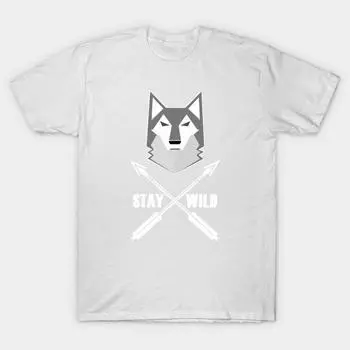 T Shirt Women Stay Wild Wolf Wilderness Wolves Adventure Harajuku Print Kawaii Tshirt Summer Short Sleeve Female T-Shirt Top Tee S розовый