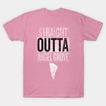 T Shirt Women Straight Outta Angel Grove Harajuku Print Kawaii Tshirt Summer Short Sleeve Female T-Shirt Top Tee S