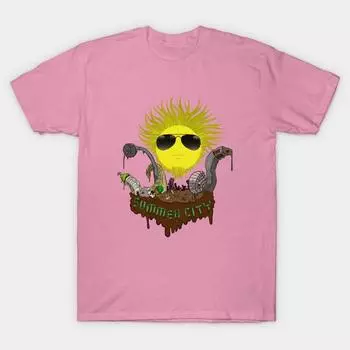 T Shirt Women Summer City Harajuku Print Kawaii Tshirt Summer Short Sleeve Female T-Shirt Top Tee S