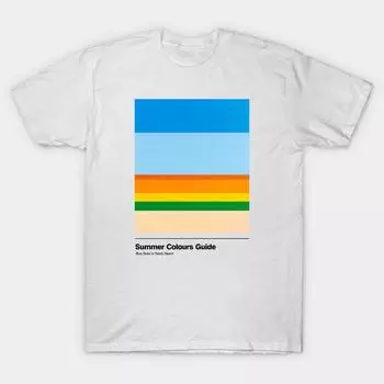 T Shirt Women Summer Colours Guide Harajuku Print Kawaii Tshirt Summer Short Sleeve Female T-Shirt Top Tee S