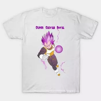 T Shirt Women Super Saiyan Royal Vegeta Harajuku Print Kawaii Tshirt Summer Short Sleeve Female T-Shirt Top Tee S розовый
