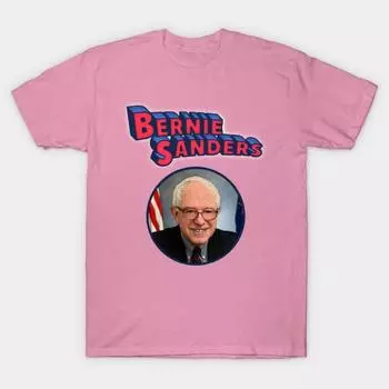 T Shirt Women Superhero Bernie Harajuku Print Kawaii Tshirt Summer Short Sleeve Female T-Shirt Top Tee S розовый