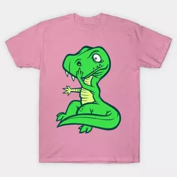 T Shirt Women T Rex Booger Harajuku Print Kawaii Tshirt Summer Short Sleeve Female T-Shirt Top Tee S розовый