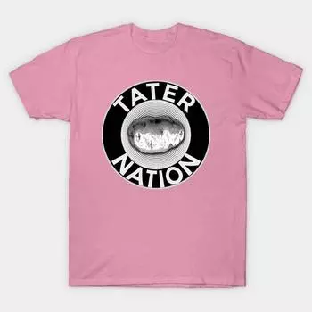 T Shirt Women Tater Nation Harajuku Print Kawaii Tshirt Summer Short Sleeve Female T-Shirt Top Tee S