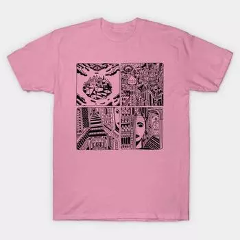 T Shirt Women Temple Harajuku Print Kawaii Tshirt Summer Short Sleeve Female T-Shirt Top Tee S