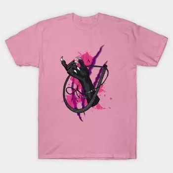 T Shirt Women The Cat Harajuku Print Kawaii Tshirt Summer Short Sleeve Female T-Shirt Top Tee S розовый