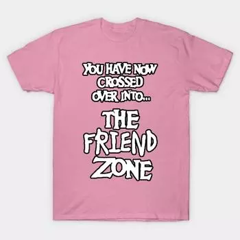 T Shirt Women The Friend Zone Harajuku Print Kawaii Tshirt Summer Short Sleeve Female T-Shirt Top Tee S розовый