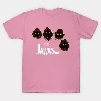 T Shirt Women The Jawas Harajuku Print Kawaii Tshirt Summer Short Sleeve Female T-Shirt Top Tee S розовый