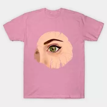 T Shirt Women The Truth Is In Your Eyes Harajuku Print Kawaii Tshirt Summer Short Sleeve Female T-Shirt Top Tee S розовый