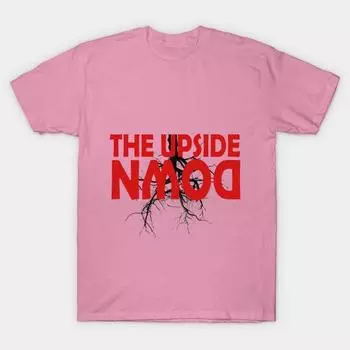 T Shirt Women The Upside Down Harajuku Print Kawaii Tshirt Summer Short Sleeve Female T-Shirt Top Tee S розовый