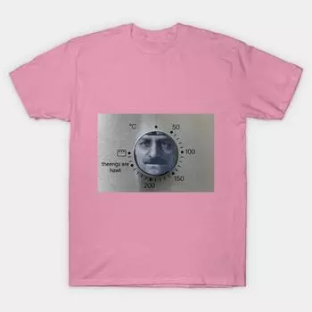 T Shirt Women Theengs Are Hawt Harajuku Print Kawaii Tshirt Summer Short Sleeve Female T-Shirt Top Tee S розовый