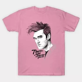 T Shirt Women Theres A Light Harajuku Print Kawaii Tshirt Summer Short Sleeve Female T-Shirt Top Tee S розовый