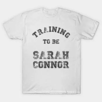 Футболка женская тренировка быть Сарой Коннор Harajuku Печать Кавайи футболка Летний короткий рукав женский футболка Top Tee S