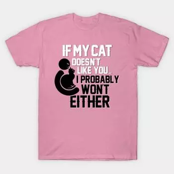 T Shirt Women Trust The Cat Harajuku Print Kawaii Tshirt Summer Short Sleeve Female T-Shirt Top Tee S розовый