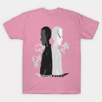 T Shirt Women Two Sides Harajuku Print Kawaii Tshirt Summer Short Sleeve Female T-Shirt Top Tee S розовый