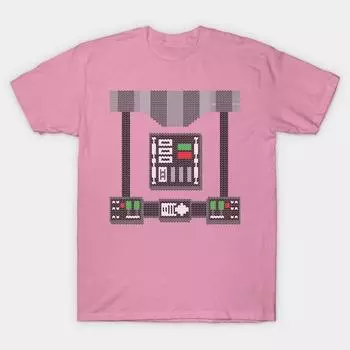 T Shirt Women Ugly Sweater Vader Harajuku Print Kawaii Tshirt Summer Short Sleeve Female T-Shirt Top Tee S розовый