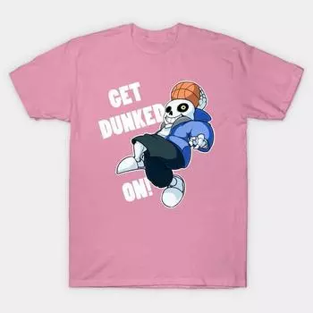 T Shirt Women Undertale Get Dunked On Harajuku Print Kawaii Tshirt Summer Short Sleeve Female T-Shirt Top Tee S розовый