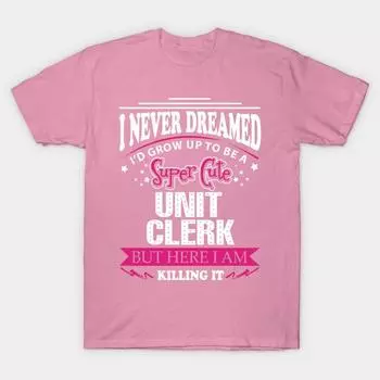 T Shirt Women Unit Clerk Harajuku Print Kawaii Tshirt Summer Short Sleeve Female T-Shirt Top Tee S розовый