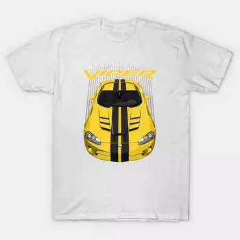T Shirt Women Viper Srt10 Yellow And Black Harajuku Print Kawaii Tshirt Summer Short Sleeve Female T-Shirt Top Tee S розовый