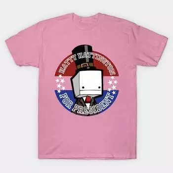 T Shirt Women Vote Hatty Harajuku Print Kawaii Tshirt Summer Short Sleeve Female T-Shirt Top Tee S розовый