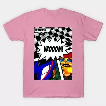 T Shirt Women Vrooom Harajuku Print Kawaii Tshirt Summer Short Sleeve Female T-Shirt Top Tee S