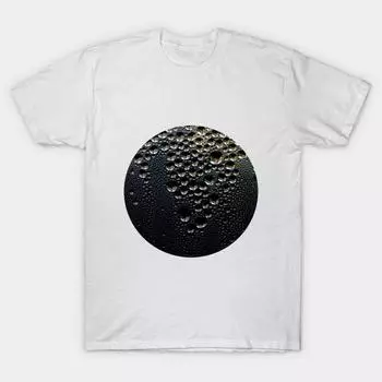 T Shirt Women Water Droplets Harajuku Print Kawaii Tshirt Summer Short Sleeve Female T-Shirt Top Tee S белый