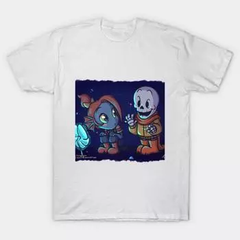 T Рубашка женщин Водопад Undertale Harajuku Печать Кавайи футболка Летний короткий рукав женский футболка Top Tee S