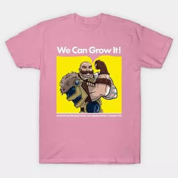 T Shirt Women We Can Grow It Harajuku Print Kawaii Tshirt Summer Short Sleeve Female T-Shirt Top Tee S розовый