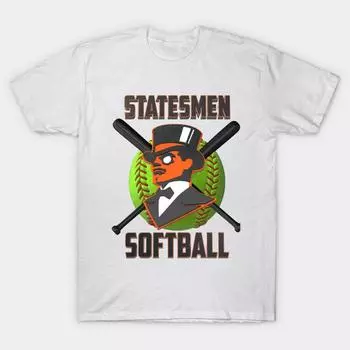 T Shirt Women Webster Groves Statesmen Softball Harajuku Print Kawaii Tshirt Summer Short Sleeve Female T-Shirt Top Tee S розовый