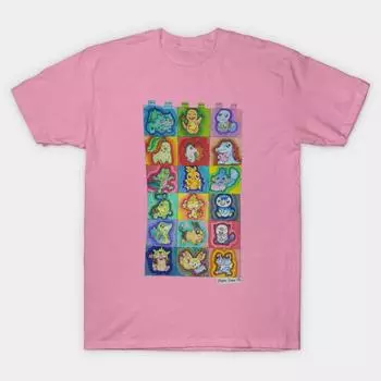 T Shirt Women Who Do You Choose Harajuku Print Kawaii Tshirt Summer Short Sleeve Female T-Shirt Top Tee S розовый