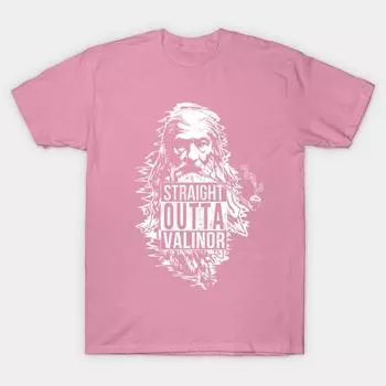 T Shirt Women Wizard With The Pipe Harajuku Print Kawaii Tshirt Summer Short Sleeve Female T-Shirt Top Tee S розовый