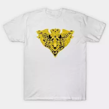 T Shirt Women Wolf Raven Harajuku Print Kawaii Tshirt Summer Short Sleeve Female T-Shirt Top Tee S розовый