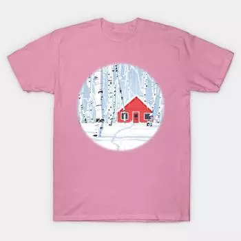 T Shirt Women Wonderland Harajuku Print Kawaii Tshirt Summer Short Sleeve Female T-Shirt Top Tee S розовый