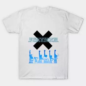 T Shirt Women X Stands For Friendship Harajuku Print Kawaii Tshirt Summer Short Sleeve Female T-Shirt Top Tee S