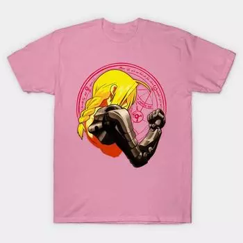 T Shirt Women Yellow Hair Alchemist Harajuku Print Kawaii Tshirt Summer Short Sleeve Female T-Shirt Top Tee S