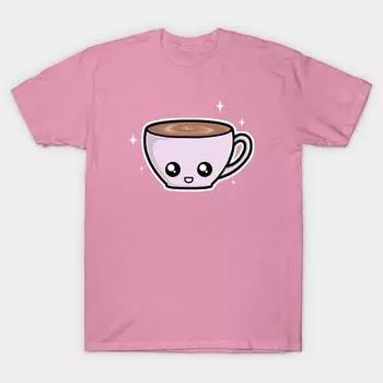 T Shirt Women You Are My Cup Of Tea Harajuku Print Kawaii Tshirt Summer Short Sleeve Female T-Shirt Top Tee S розовый