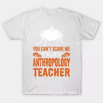 T Shirt Women You Cant Scare Anthropology Teacher Ghost Hallowee Harajuku Print Kawaii Tshirt Summer Short Sleeve Female T-Shirt Top Tee S розовый
