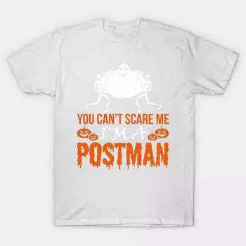 T Shirt Women You Cant Scare Me Im Postman Ghost Halloween Harajuku Print Kawaii Tshirt Summer Short Sleeve Female T-Shirt Top Tee S розовый