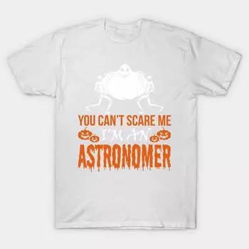 T Shirt Women You Cant Scare Me Im Astronomer Halloween Harajuku Print Kawaii Tshirt Summer Short Sleeve Female T-Shirt Top Tee S розовый