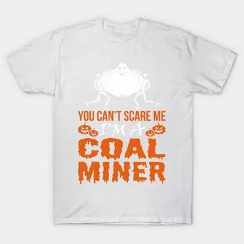 T Shirt Women You Cant Scare Me Im Coal Miner Halloween Harajuku Print Kawaii Tshirt Summer Short Sleeve Female T-Shirt Top Tee S розовый