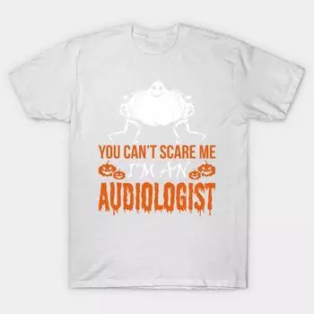 T Shirt Women You Cant Scare Me Im Audiologist Halloween Harajuku Print Kawaii Tshirt Summer Short Sleeve Female T-Shirt Top Tee S розовый