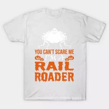 T Shirt Women You Cant Scare Me Im Rail Roader Halloween Harajuku Print Kawaii Tshirt Summer Short Sleeve Female T-Shirt Top Tee S розовый