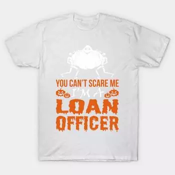 T Shirt Women You Cant Scare Me Im Loan Officer Halloween Harajuku Print Kawaii Tshirt Summer Short Sleeve Female T-Shirt Top Tee S розовый