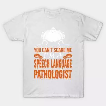 T Shirt Women You Cant Scare Speech Language Pathologist Hallowe Harajuku Print Kawaii Tshirt Summer Short Sleeve Female T-Shirt Top Tee S розовый