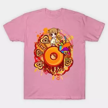 T Shirt Women Yummy_Doughnut Harajuku Print Kawaii Tshirt Summer Short Sleeve Female T-Shirt Top Tee S